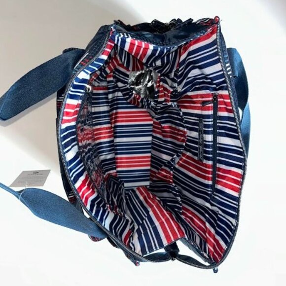 Lug Kerstin Lindquist Baby Yacht Carry-All Zip-Top Tote Hearts Liberty - Picture 8 of 13